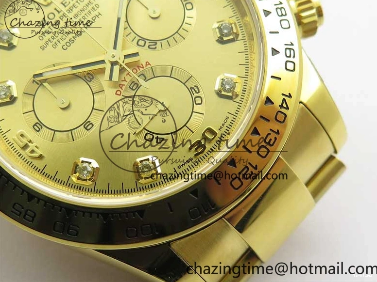 MiroTime 0210 Daytona 116508 YG Noob 1:1 Best Edition 904L YG Case and Bracelet YG Crystal Dial SA MultiPurpose 2628